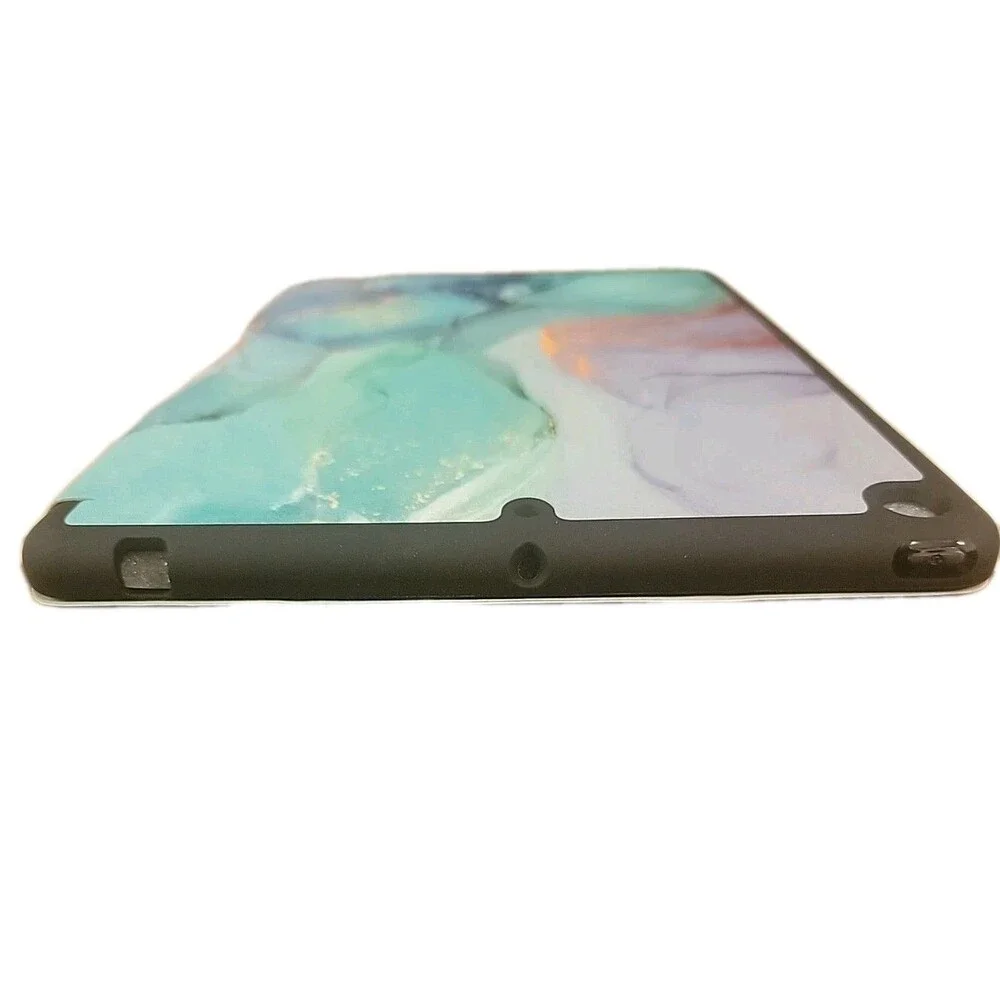 Soke For iPad 9th Gen 10.2 inch 2021 Smart Case Stand Back Cover-Emerald Marbel